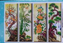 Các mẫu rèm tranh đem lại thịnh vượng cho gia chủ